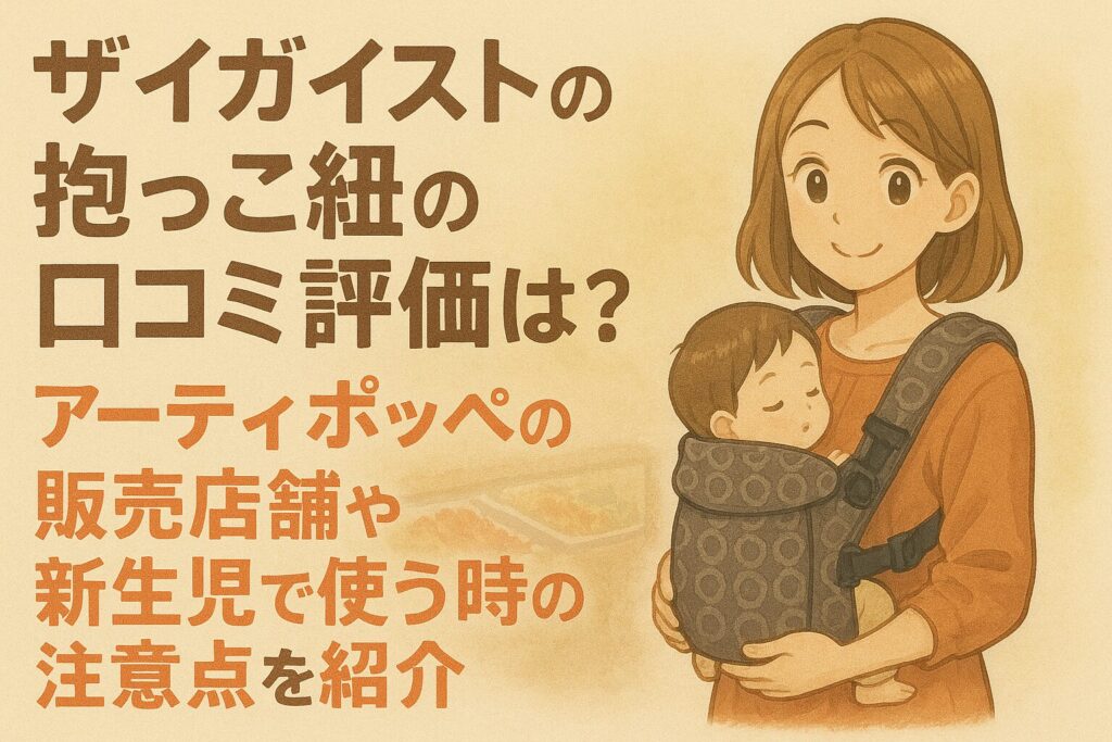 ザイガイストの抱っこ紐の口コミ評価は？アーティポッペの販売店舗や新生児で使う時の注意点を紹介