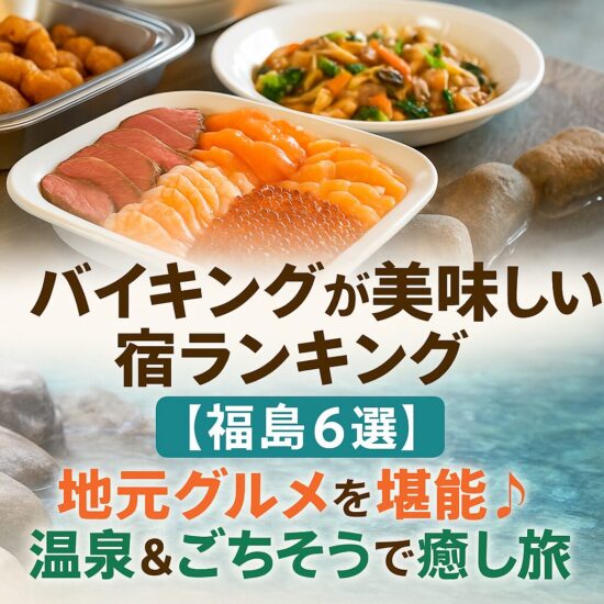 バイキングが美味しい宿ランキング【福島6選】地元グルメを堪能♪温泉＆ごちそうで癒し旅