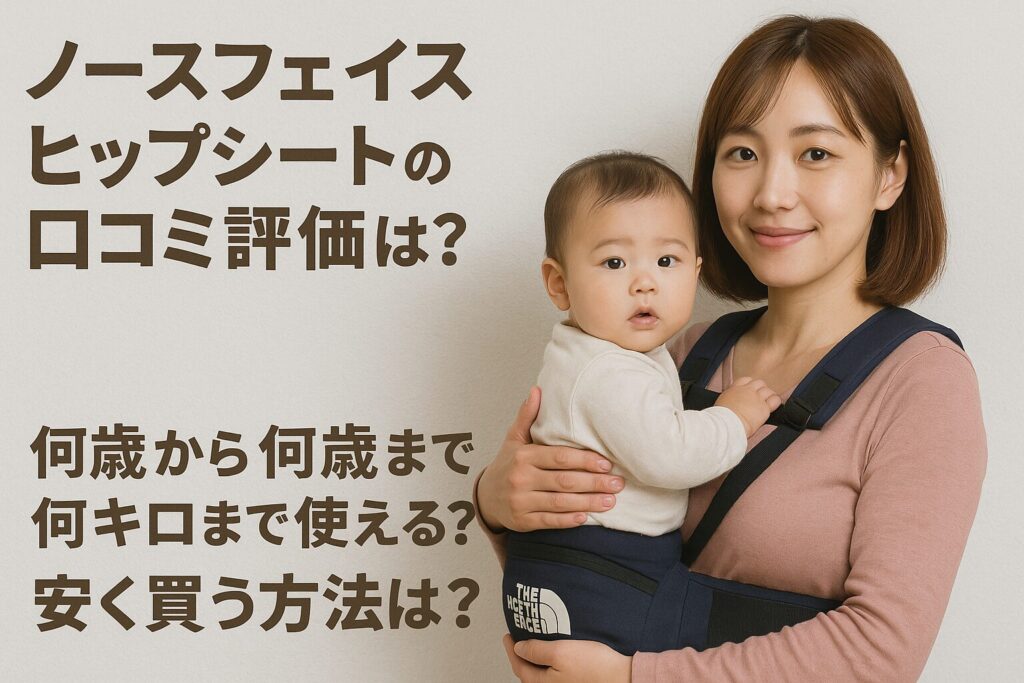 ノースフェイス ヒップシートの口コミ評価は？何歳から何歳まで・何キロまで使える？安く買う方法は？