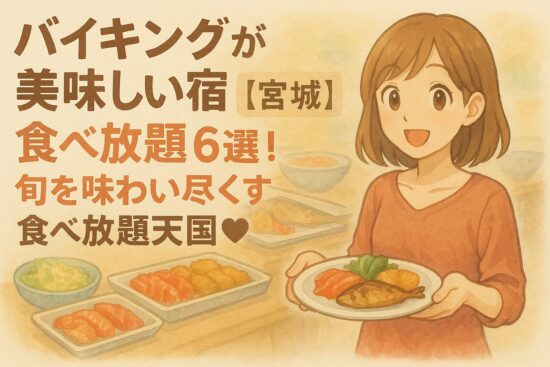 バイキングが美味しい宿【宮城】6選！旬を味わい尽くす食べ放題天国♡地元グルメを心ゆくまで！