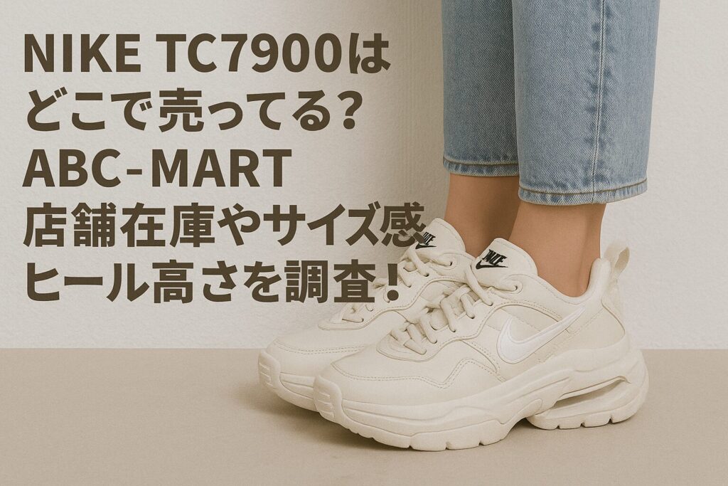 nike TC7900はどこで売ってる？ABC-mart 店舗在庫やサイズ感・ヒール高さを調査！