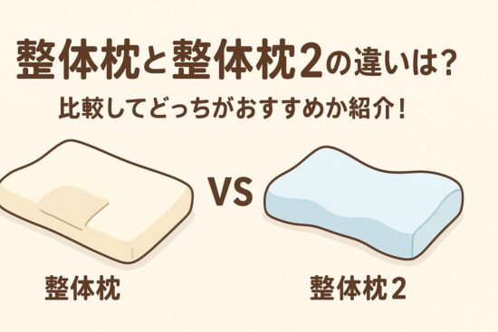 整体枕と整体枕2の違いは？比較してどっちがおすすめか紹介！